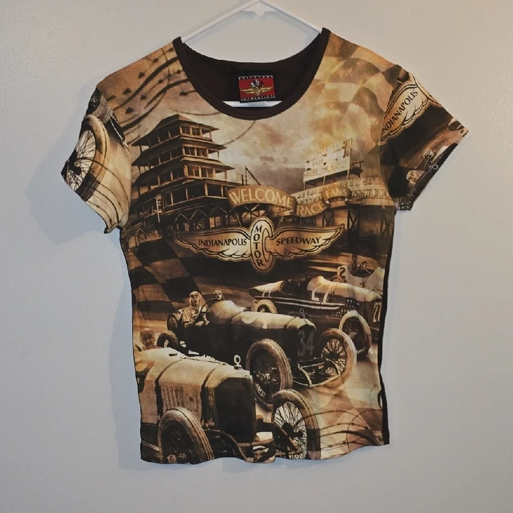 Indianapolis Speedway Kids Vintage Short Sleeve Tee - Brown LOT-O
